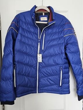 Marine Layer Archive Down Puffer Jacket Blue Gorpcore Outdoor Hiking Medium NWT